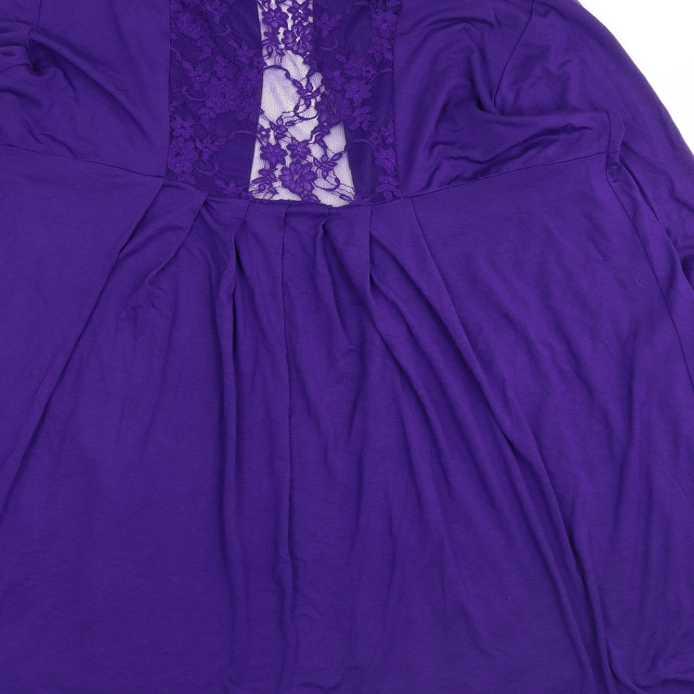 Nouvelle Womens Purple   Cardigan Jumper Size 24