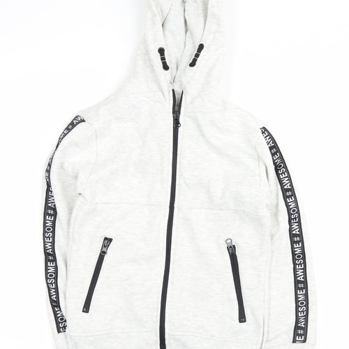 Primark Boys White   Full Zip Hoodie Size 7-8 Years  - #awesome