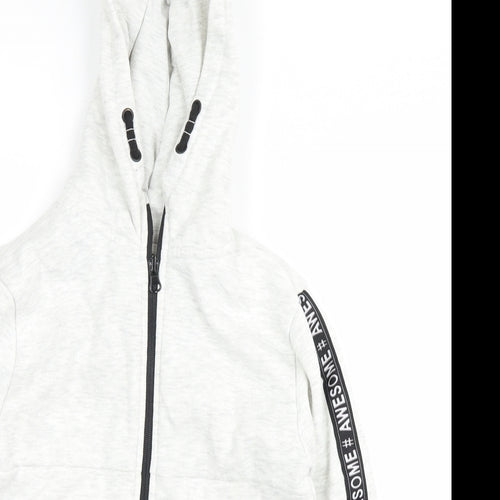 Primark Boys White   Full Zip Hoodie Size 7-8 Years  - #awesome