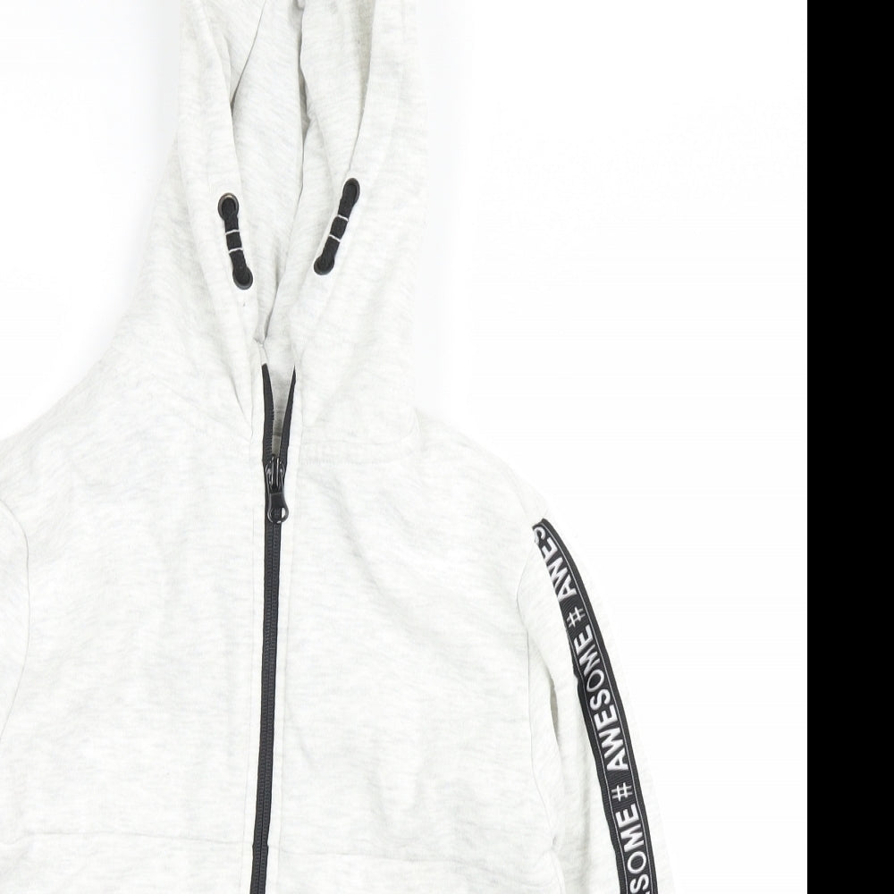Primark Boys White   Full Zip Hoodie Size 7-8 Years  - #awesome