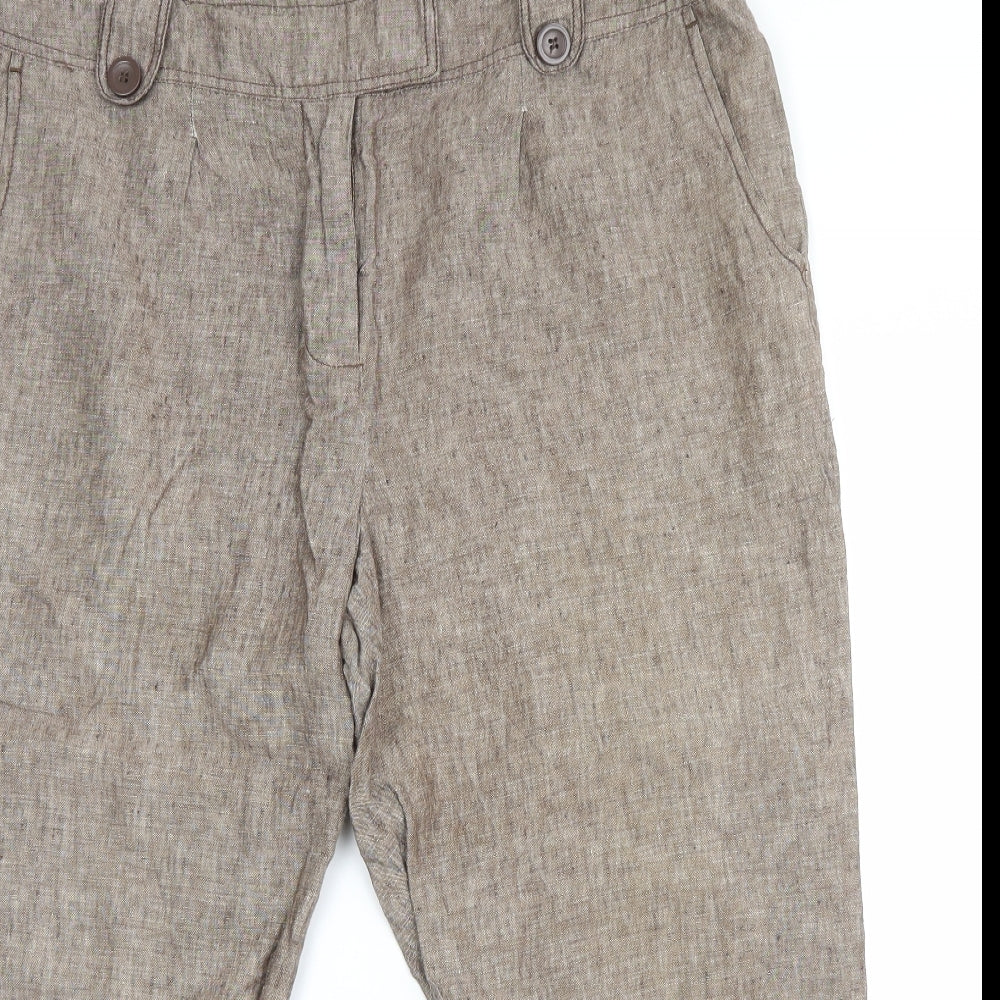 TU Mens Brown   Cropped Trousers Size 16