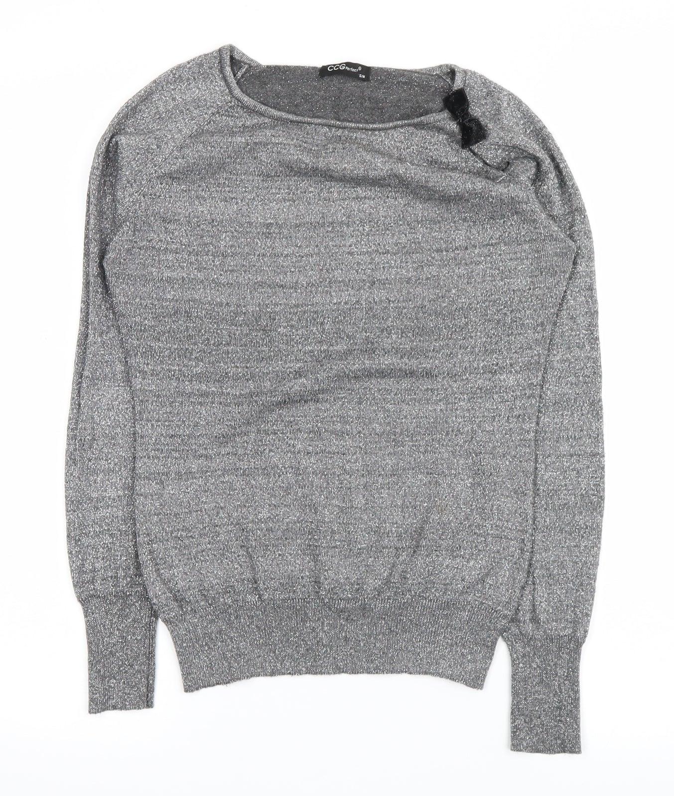 ccgperfect Womens Silver   Pullover Jumper Size S