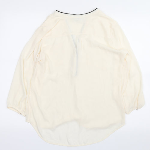 H&M Womens White   Basic Button-Up Size 8