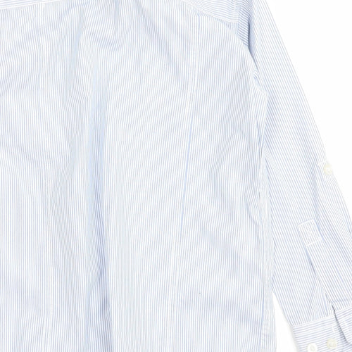 JCJ Boys Blue Striped  Basic Button-Up Size 7 Years