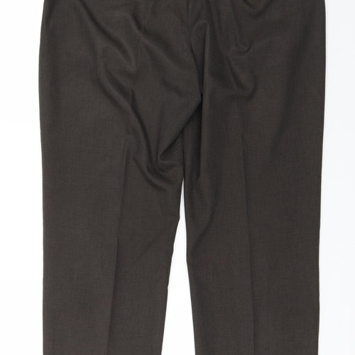Marks and Spencer Mens Brown   Trousers  Size 38 in L31 in
