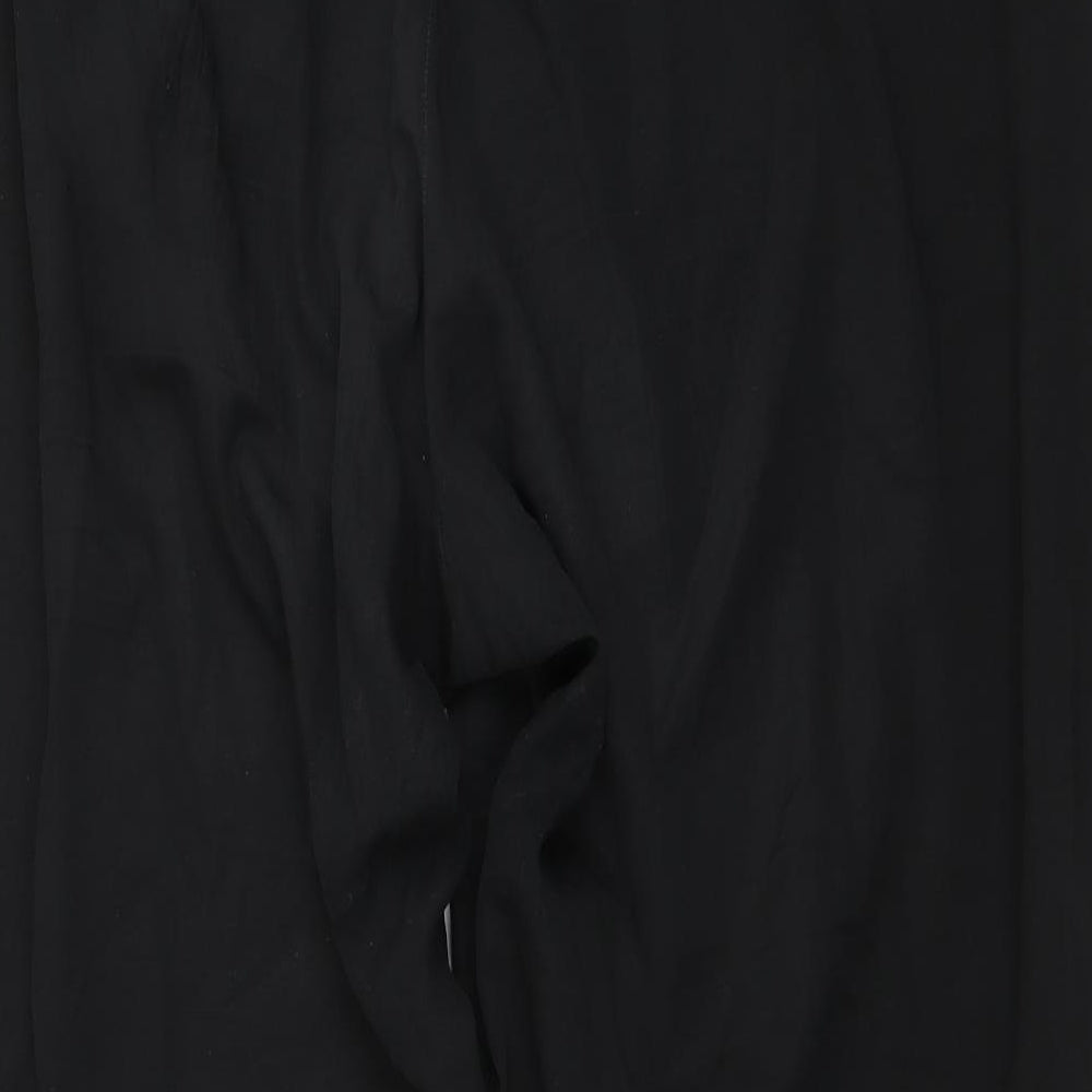 H&M Womens Black   Trousers  Size 24 L28 in