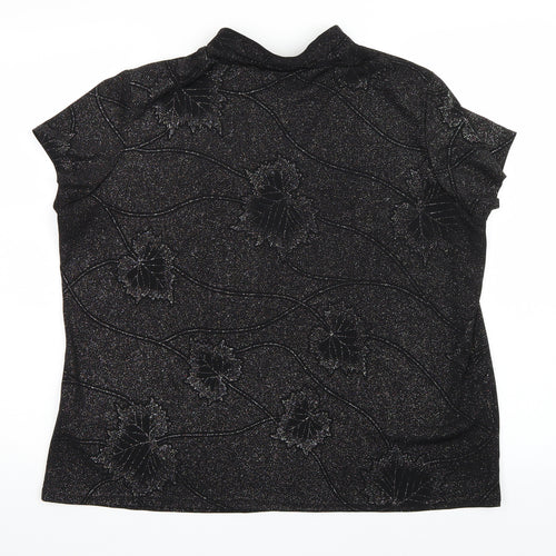 Bon Marché Womens Black   Basic T-Shirt Size L