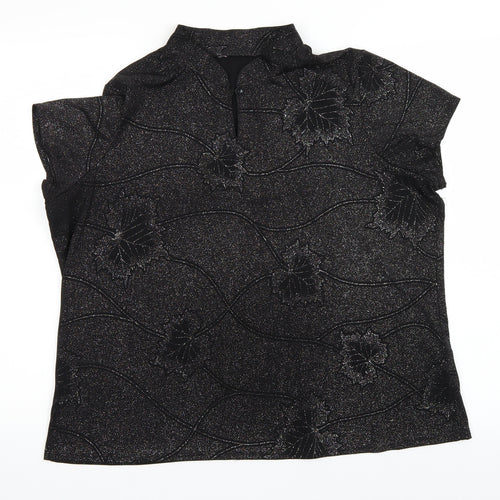 Bon Marché Womens Black   Basic T-Shirt Size L