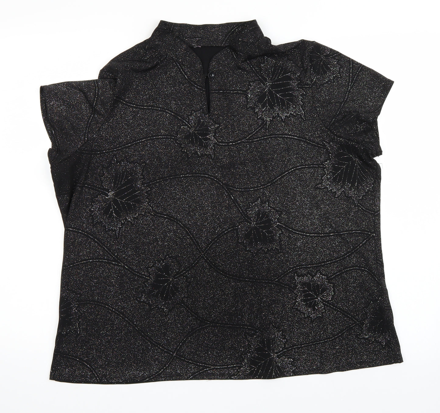 Bon Marché Womens Black   Basic T-Shirt Size L