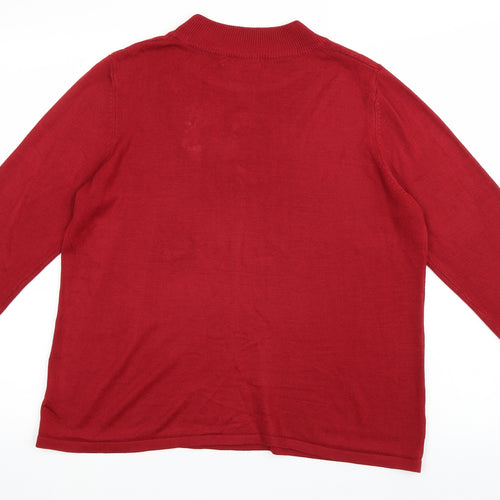 Bon Marché Womens Red   Pullover Jumper Size M