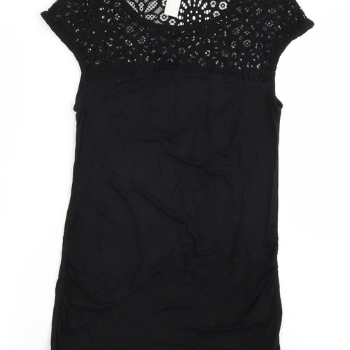 H&M Womens Black   Basic T-Shirt Size S