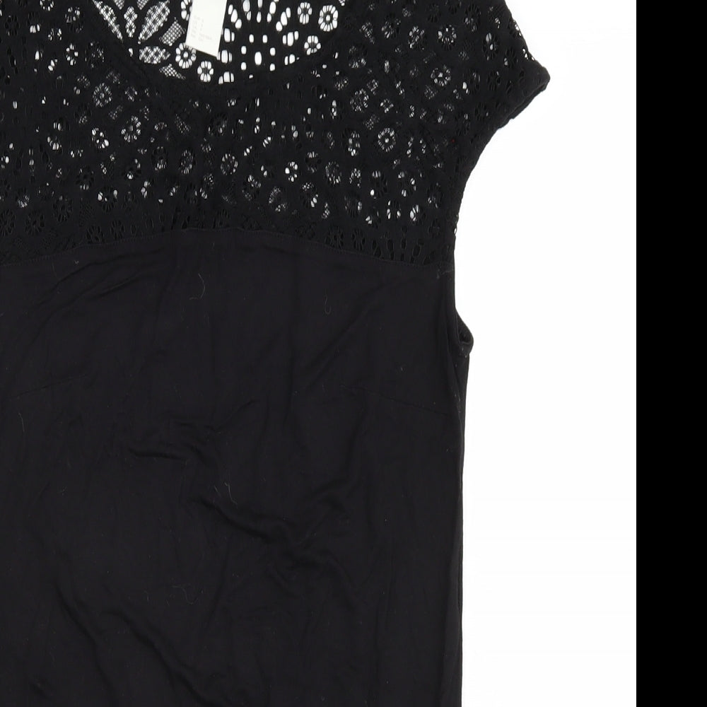 H&M Womens Black   Basic T-Shirt Size S