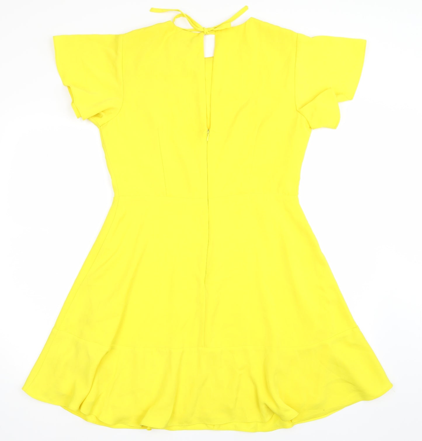 Warehouse Womens Yellow   A-Line  Size 14
