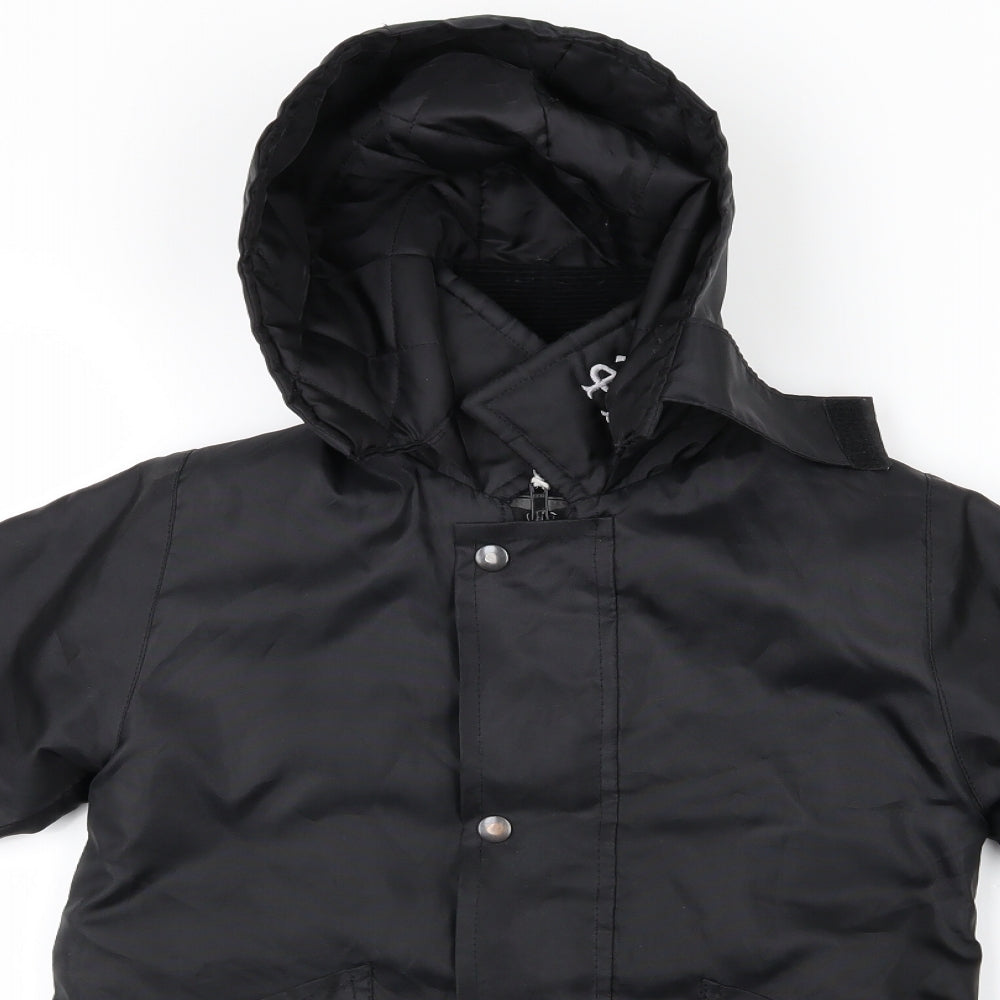 uniformity Boys Black   Basic Coat Coat Size 13-14 Years