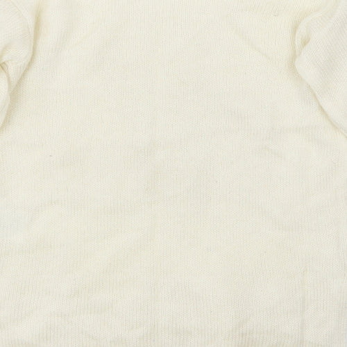 H&M Girls White   Pullover Jumper Size 11-12 Years  - wonder