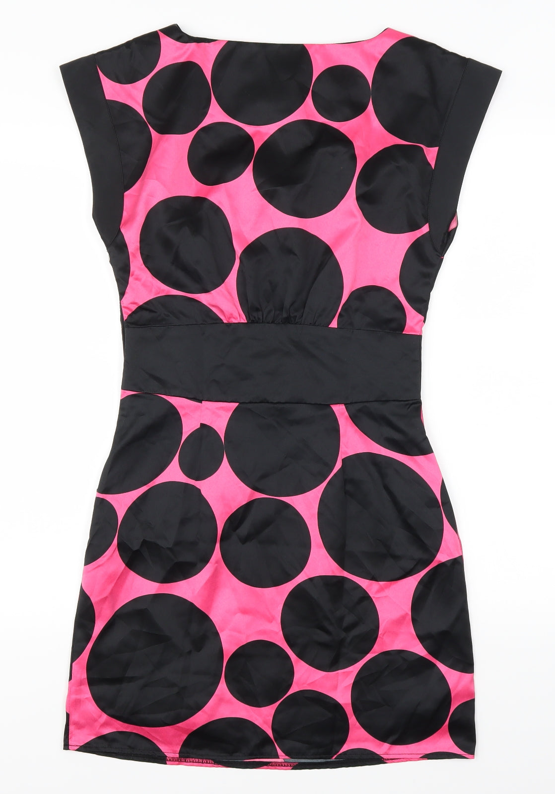 Papaya Womens Black Polka Dot  A-Line  Size 8