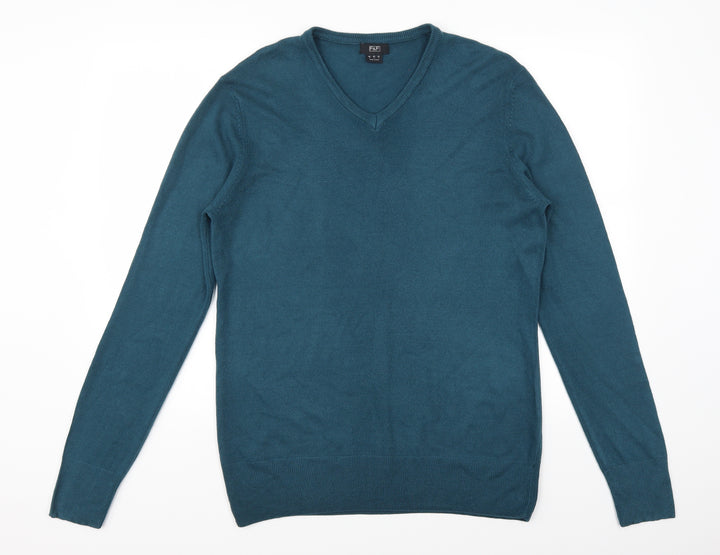 F&F Mens Blue Pullover Jumper Size L