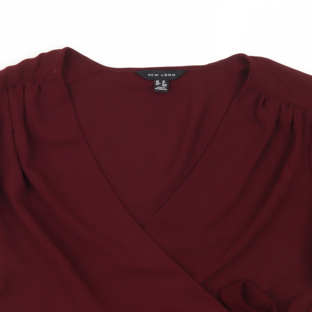 New Look Womens Red   Basic Blouse Size 12