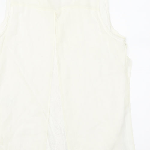 tu  Womens Ivory   Basic Blouse Size 12