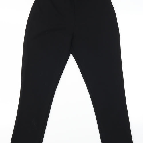 PRETTYLITTLETHING Womens Black   Trousers  Size 14 L27 in