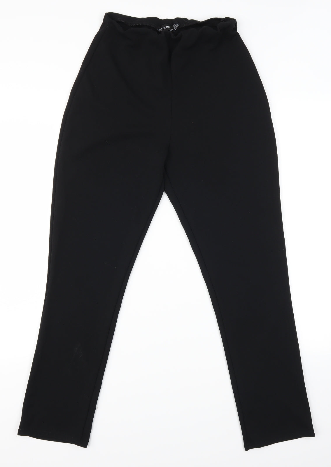 PRETTYLITTLETHING Womens Black   Trousers  Size 14 L27 in