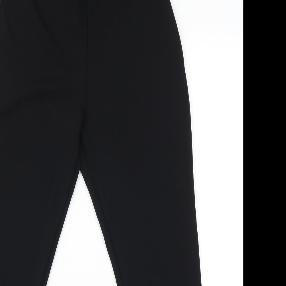 PRETTYLITTLETHING Womens Black   Trousers  Size 14 L27 in