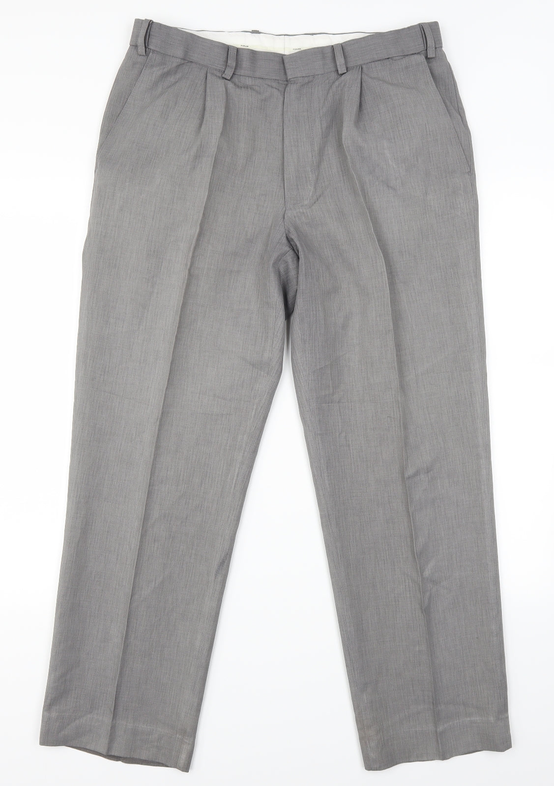 Marks and Spencer Mens Grey   Trousers  Size 34 L29 in