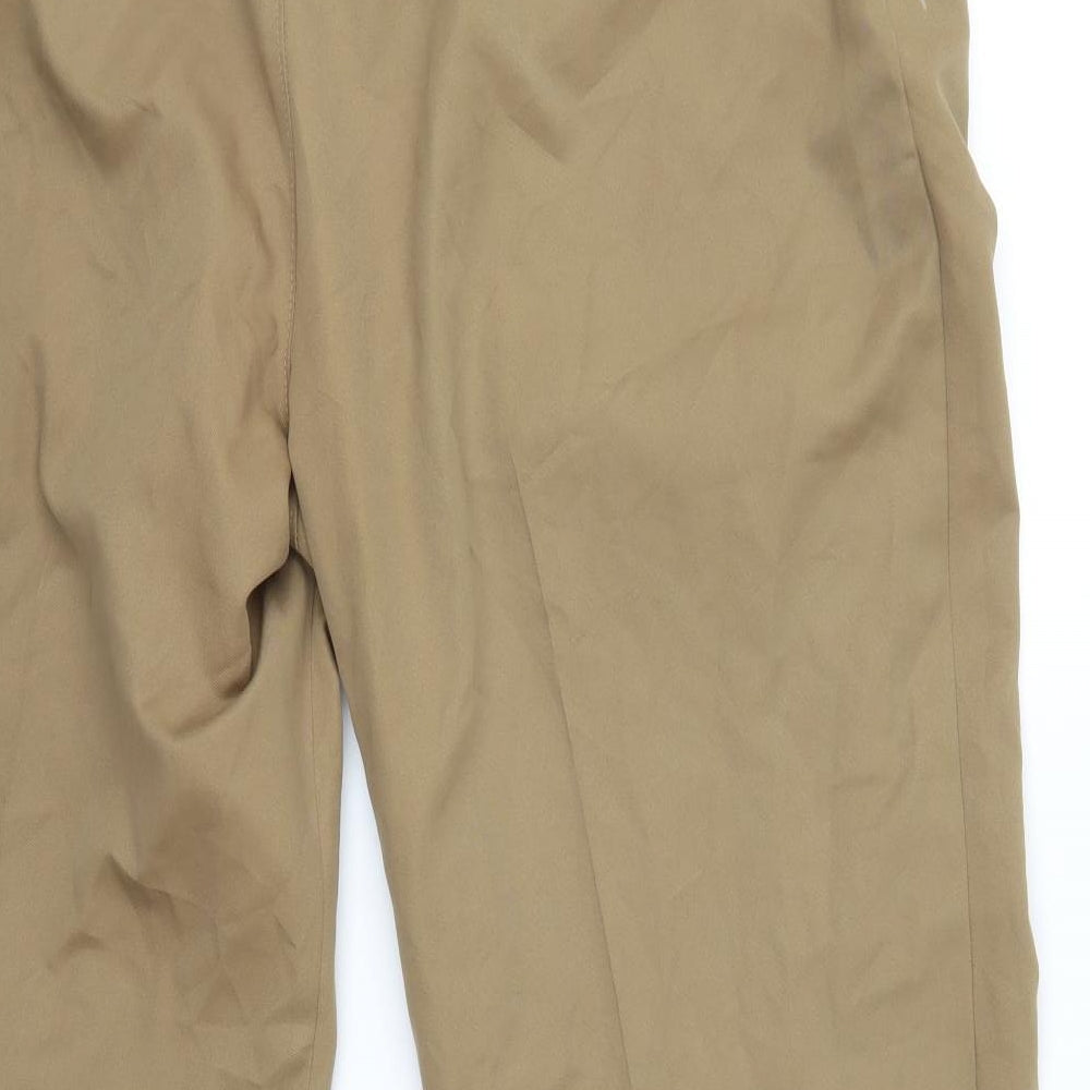 Haggar Mens Brown   Trousers  Size 42 L32 in