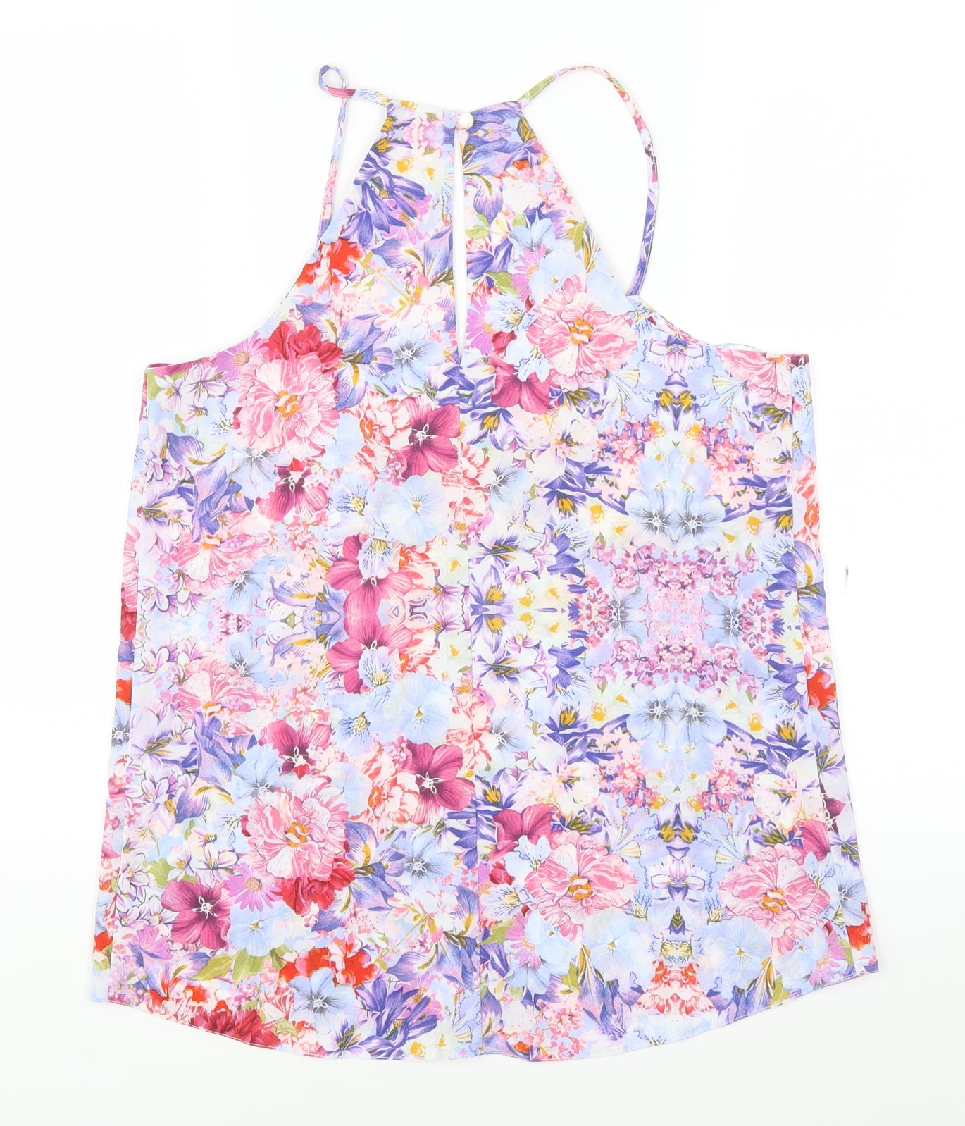 Dorothy Perkins Womens Purple Floral  Basic Blouse Size 10