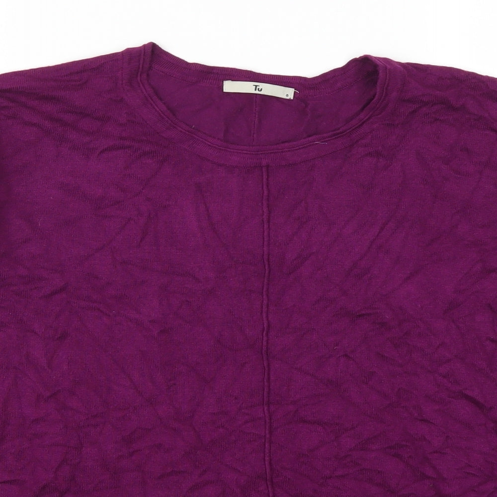 tu  Womens Purple   Pullover Jumper Size 8