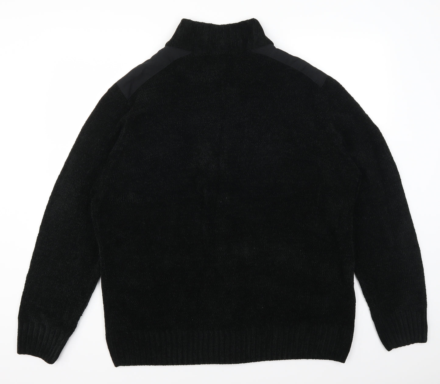 George Mens Black   Cardigan Jumper Size 2XL