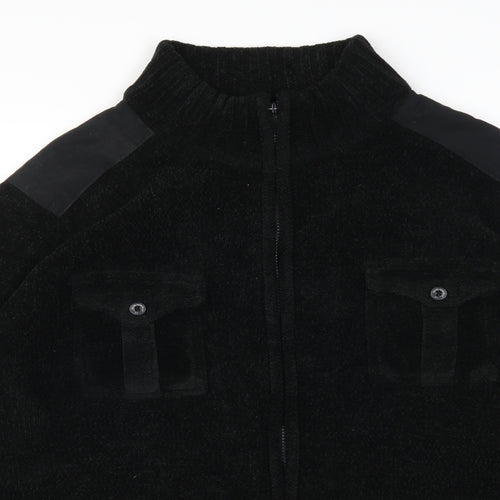 George Mens Black   Cardigan Jumper Size 2XL