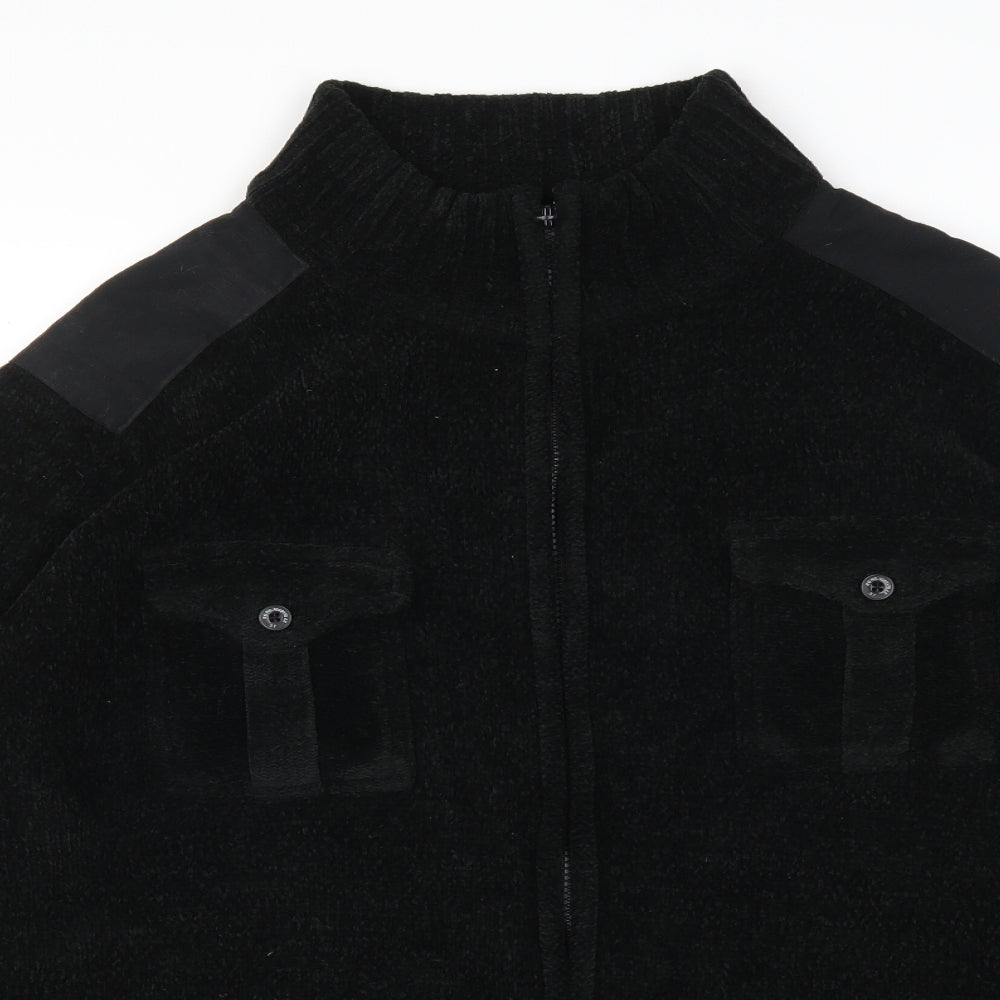 George Mens Black   Cardigan Jumper Size 2XL