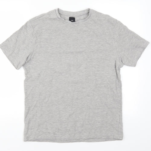 River Island Womens Grey   Basic T-Shirt Size M