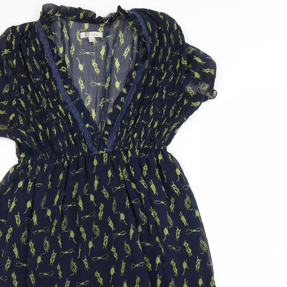 159 ma Womens Blue Polka Dot  Mini  Size M