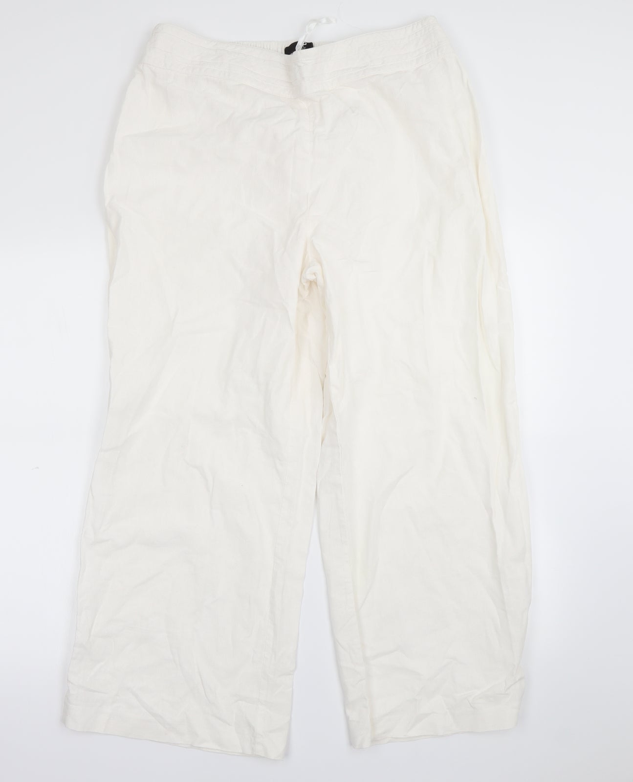 Preworn Womens White   Trousers  Size 22 L27 in
