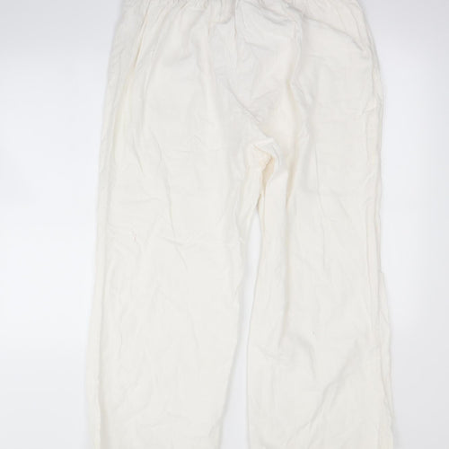 Preworn Womens White   Trousers  Size 22 L27 in