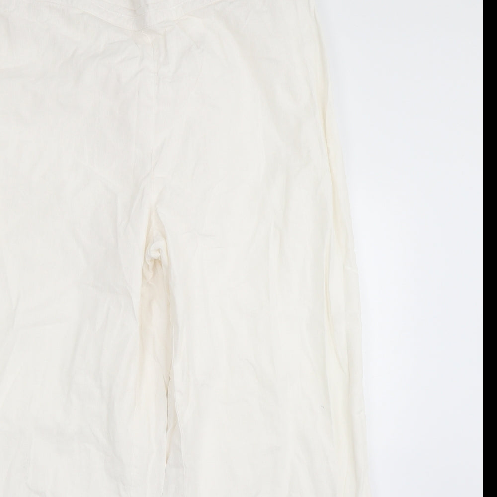 Preworn Womens White   Trousers  Size 22 L27 in