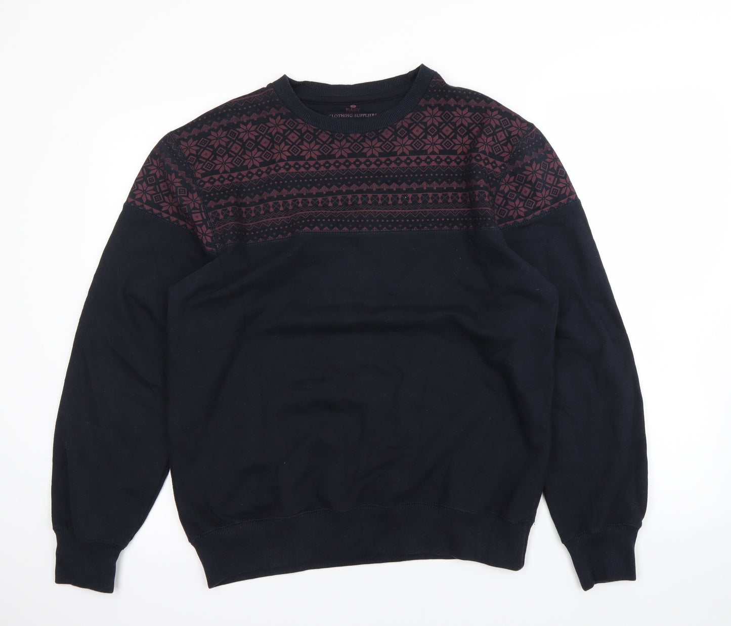 Easy Mens Blue   Pullover Jumper Size M