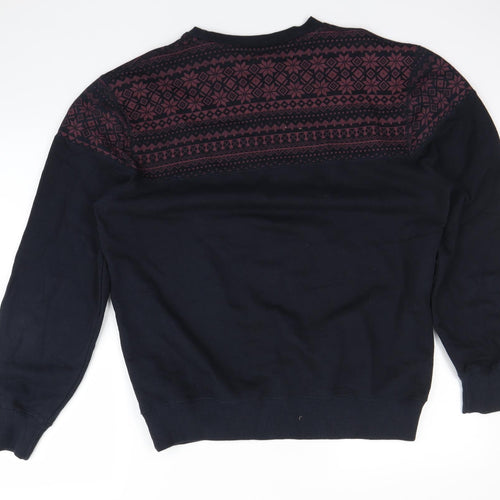 Easy Mens Blue   Pullover Jumper Size M