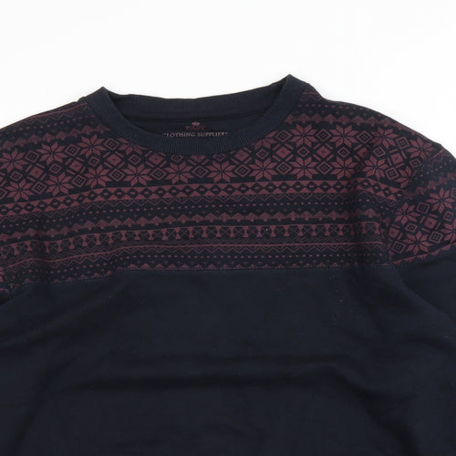 Easy Mens Blue   Pullover Jumper Size M
