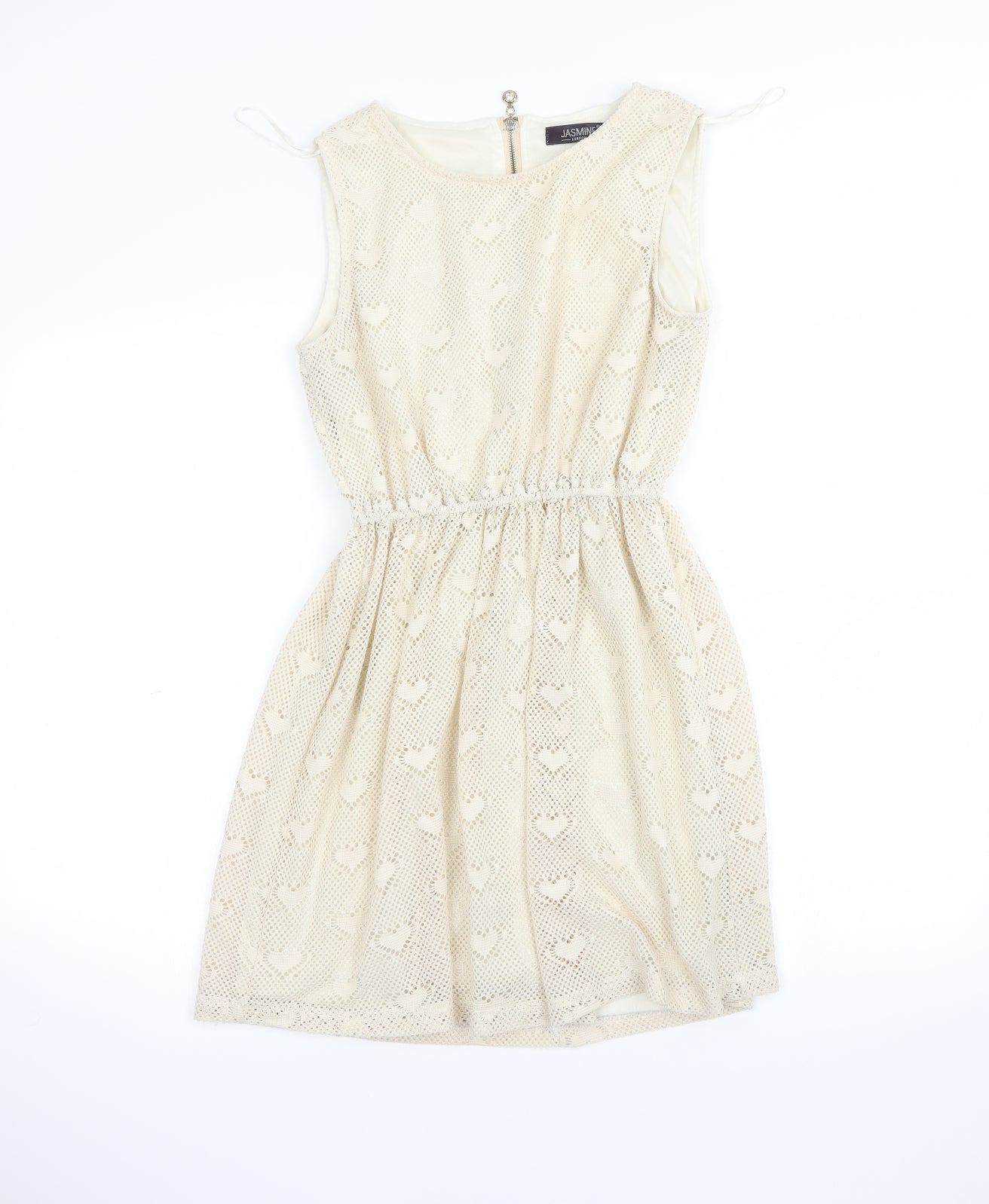 jasmine Womens Beige   Fit & Flare  Size 8