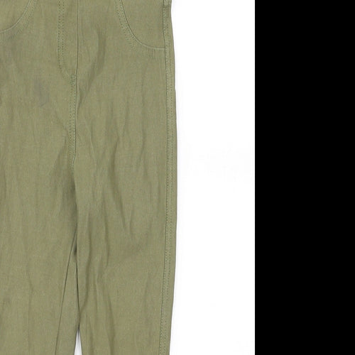 Preworn Girls Green   Jegging Trousers Size 4 Years