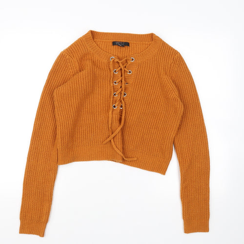 FOREVER 21 Womens Orange   Pullover Jumper Size M