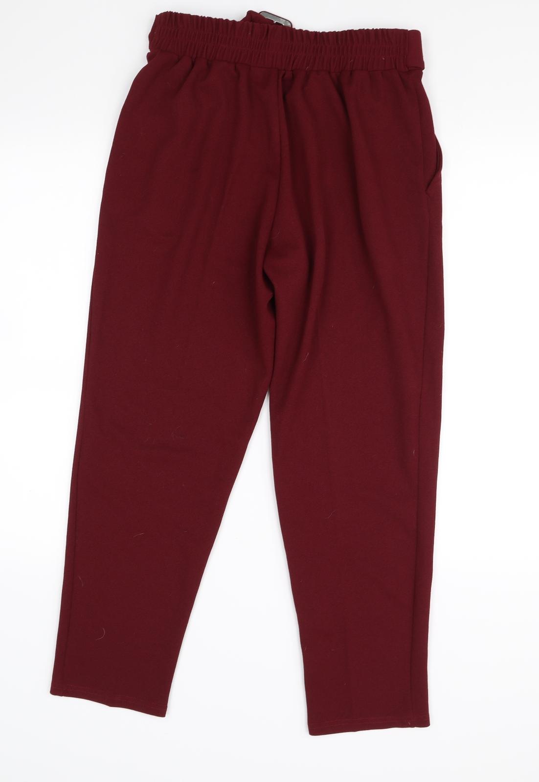 New Look Womens Red   Dress Pants Trousers Size 10 L27 in
