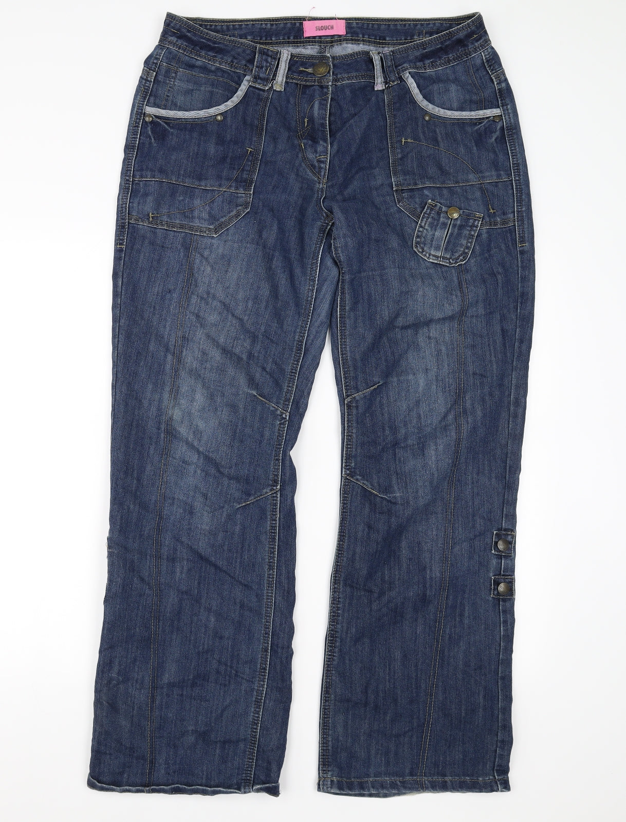 George Womens Blue   Straight Jeans Size 14 L30 in