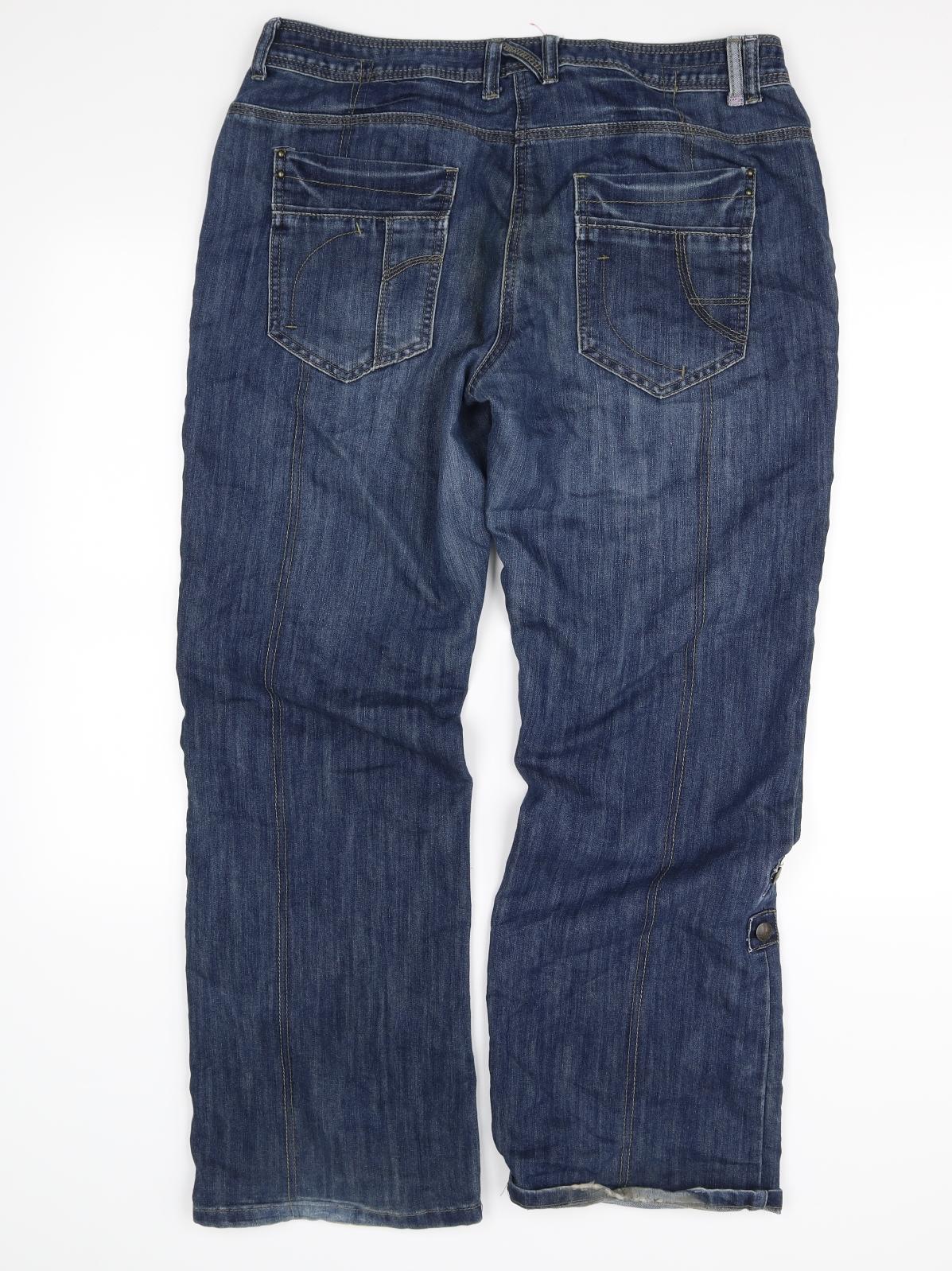 George Womens Blue   Straight Jeans Size 14 L30 in