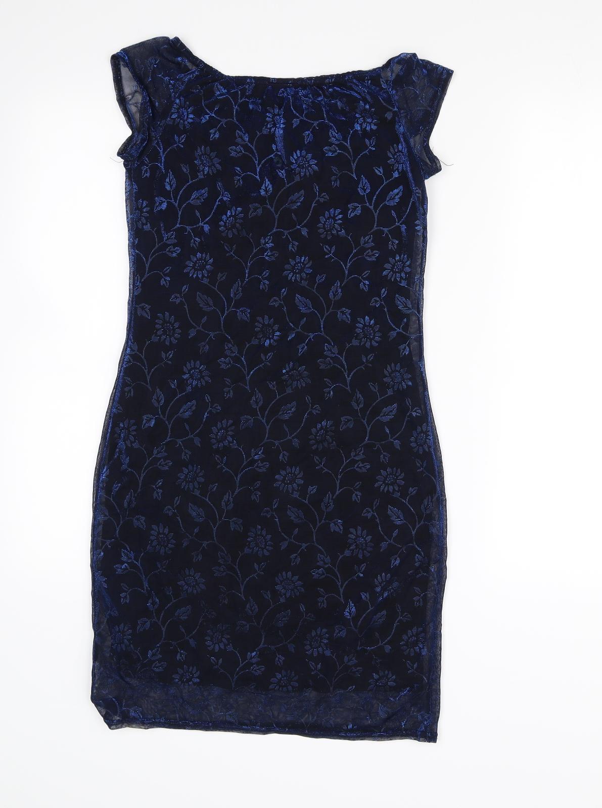 Tammy Girls Blue Floral  Mini  Size 13 Years