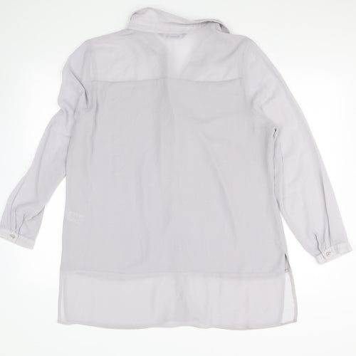 Bonmarche Womens Grey   Basic Button-Up Size 18