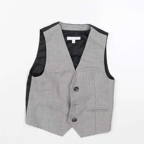 Occasion Boys Grey   Gilet Blazer Size 3 Years